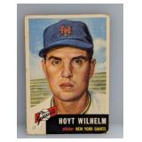 1953 Topps #151 Hoyt Wilhelm HOF ï¿½ Giants Damage