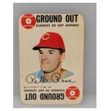 1968 Topps Ground Out Pete Rose #30 Stain