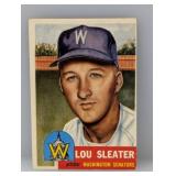 1953 Topps 224 Lou Slater Hi# Senators Crease/Edge