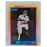 2025 Topps Update Ernie Banks /10 Black Foil 1990