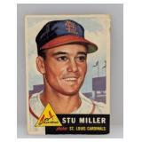 1953 Topps #183 Stu Miller Corners/Edges/Surface