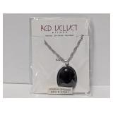 Red Velvet Bijoux Onyx Bead Necklace