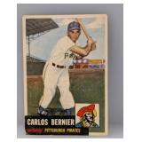 1953 Topps Carlos Bernier Hi# Creases/Corners/Edge