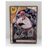 2025 Topps Carlton Fisk /25 Silver Framed Auto