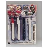 2002 Fleer 4x Relic Warner Faulk Owens Garcia /100