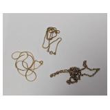 Lot of 3 Chain Necklaces