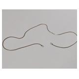 14" .925 Sterl Snake Chain Necklace Missing Clasp