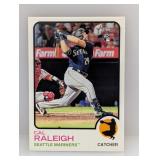 2022 Topps Heritage Cal Raleigh RC #367 Edges