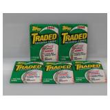 (5) 1990 Topps Traded Baseball Packs