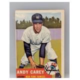 1953 Topps Andy Carey Yankees Corners/Edges/Crease