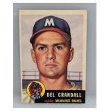 1953 Topps #197 Del Crandall Corners/Edges/Crease