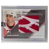 7/9 2008 ITG Emblem Chris Chelios Relic Silver