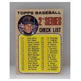 1968 Topps JUAN MARICHAL CHECKLIST HOF-UNCHECKED