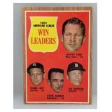 1962 Topps LEADERS WHITEY Ford/Bunning 57 Corners