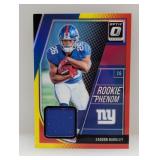 2018 Optic Saquon Barkley RC Relic Red/Yellow