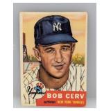 1953 Topps #210 Bob Cerv Yankees Corners/Edges