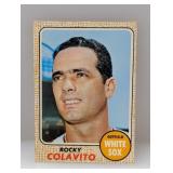 1968 Topps Baseball Rocky Colavito 99 Surface