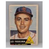 1953 Topps #218 Les Fusselman Corners/Edges/Crease