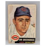 1953 Topps #209 Jim Greengrass Damage