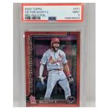 2025 Topps Victor Scott II Red Holo Foil #3 PSA 9