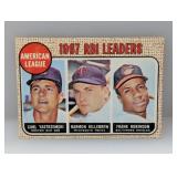 1968 Topps YASTRZEMSKI/KILLEBREW/ROBINSON Corners