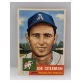 1953 Topps #279 Joe Coleman Hi# Creases/Corners