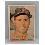 1957 Topps #266 Ken Kuhn Indians Corners/Edges