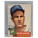 1953 Topps #195 Ed McGhee Corners/Edges/Crease