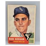 1953 Topps #196 Bob Keegan Corners/Edges/Crease