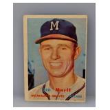 1957 Topps #321 Red Murff Braves Corners