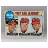 1968 Topps NL ERA LEADERS BUNNING/NIEKRO 7 Corners