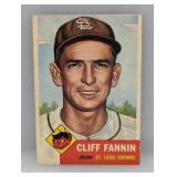 1953 Topps #203 Cliff Fannin Damage
