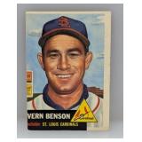 1953 Topps #205 Vern Benson Corners/Edges/Stain