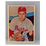 1957 Topps #314 Ed Bouchee Phillies Corners/Crease