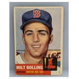1953 Topps Milt Bolling Hi# RC Corners/Edges/Stain