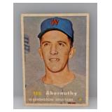 1957 Topps Ted Abernathy Senators Corners/Edges