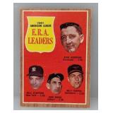 1962 Topps 1961 AL ERA LEADERS Edges/Corners/Stain