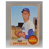 1968 Topps Baseball Don Drysdale HOF 145