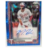 2025 Helman Topps Ch Blue Raywave Ref Auto RC /150