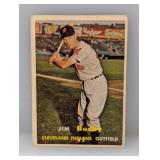 1957 Topps Jim Busby Indians Corners/Edges/Stain