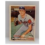 1957 Topps Taylor Phillips Braves Corners/Edges
