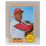 1968 Topps Baseball Orlando Cepeda HOF 200 Corner