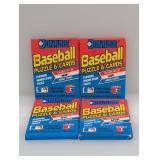 (4) 1989 Donruss Baseball Packs