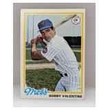 1978 Topps Bobby Valentine #712 Paper Loss/Corners