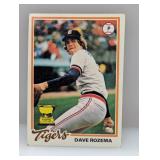 1978 Topps Dave Rozema RC #124 Corners/Edges