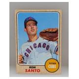 1968 Topps Baseball Ron Santo HOF 235 Corners