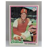 1978 Topps Ted Simmons #380 Stains/Corners
