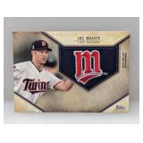 2019 Joe Mauer Topps Commem Retro Hat Logo Patch