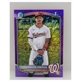 126/250 2025 Bowman Chrome Brayan Cortesia Purple