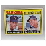 1967 Topps BAHNSEN/MURCER RC Stars RC 93 Edge
